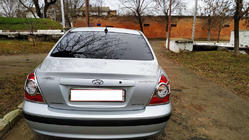 Hyundai Elantra (XD) 2000-2011 Cubiertas Cromadas para Luces Traseras (2 uds, plastico) foto 6