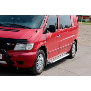 Estribos Laterales Allmond Grey (2 uds., Aluminio) Mercedes Vito W638 1996-2003 foto 3