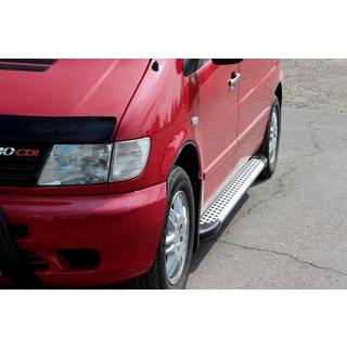 Estribos Laterales Allmond Grey (2 uds., Aluminio) Mercedes Vito W638 1996-2003 foto 1