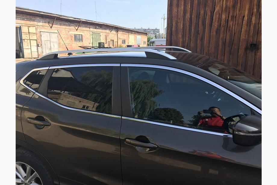 Nissan Qashqai 2014-2021 Barras de Techo Skyport GREY Foto 6
