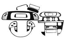 Mercedes Sprinter W901/902/903/904/905 1995–2006 Cubiertas de tablero (Meric) para cdi 2000-2006 Aluminio foto 5