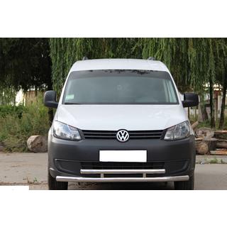 Defensa frontal doble tubo 60/48mm acero inoxidable foto 1