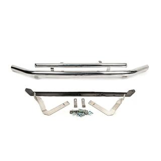 Defensa frontal doble tubo 60/48mm acero inoxidable foto 2
