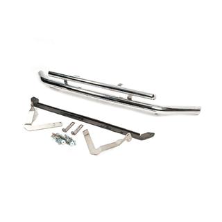 Defensa frontal doble tubo 60/48mm acero inoxidable foto 3