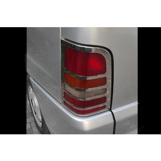 Cubiertas Cromadas para Pilotos Traseros (2 uds, Acero Inoxidable) Mercedes Vito W638 1996-2003 foto 4