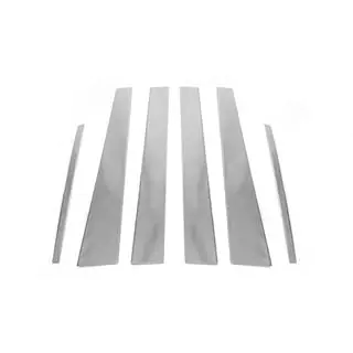 Molduras de Acero Inoxidable para Pilares de Puerta (6 uds) Mitsubishi L200 2006-2015 foto 3
