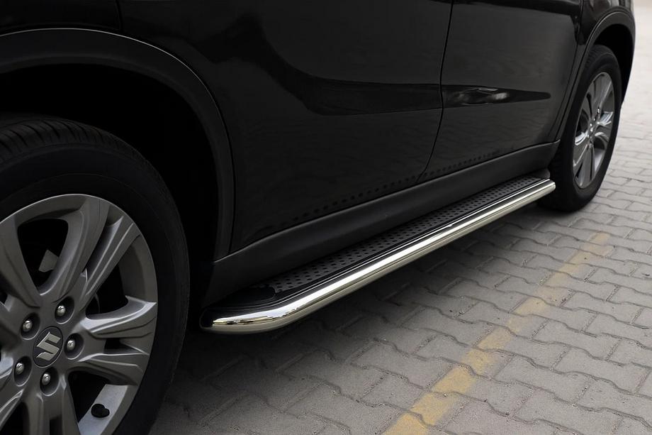 Suzuki Vitara 2015- Estribos Laterales Maydos V2 (2 uds., Aluminio y Acero Inoxidable) Image