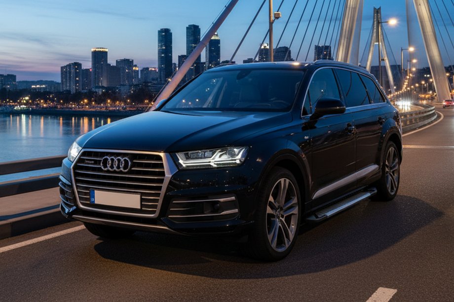 Audi Q7 2015–2026 Estribos Laterales Line (2 uds., Aluminio) Image