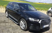 Audi Q7 2015–2026 Estribos Laterales Fullmond (2 uds., Aluminio) foto 1