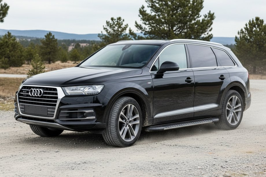 Audi Q7 2015–2026 Estribos laterales Bosphorus Grey (2 uds., aluminio) Image