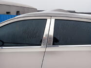 Nissan Qashqai 2007-2010 Cubiertas Cromadas para Pilares de Puerta (4 uds, Acero Inoxidable) +2, OmsaLine - Acero Inoxidable Italiano foto 3