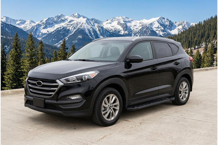 Hyundai Tucson TL 2016-2021 Estribos Laterales RedLine Black (2uds) Image