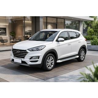 Estribos Laterales Allmond White (2 uds., Aluminio) Hyundai Tucson TL 2016-2021 foto 1