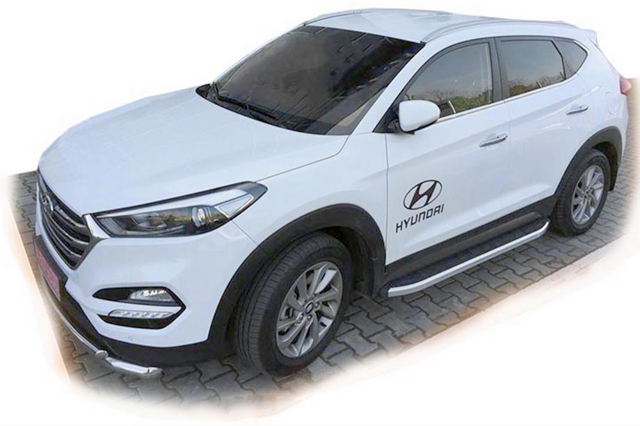 Hyundai Tucson TL 2016-2021 Estribos Laterales Fullmond (2 uds., Aluminio) Image