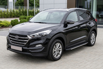 Hyundai Tucson TL 2016-2021 Estribos laterales Bosphorus Grey (2 uds., aluminio) foto 1