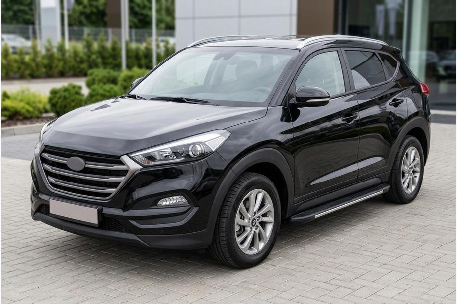 Hyundai Tucson TL 2016-2021 Estribos laterales Bosphorus Grey (2 uds., aluminio) Image