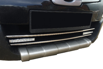 Nissan Qashqai 2007-2010 Tiras para parrilla inferior (2 uds., acero inoxidable) Carmos - Acero Inoxidable Turco foto 1