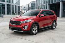 Kia Sorento III UM 2014-2020 Estribos Laterales Allmond Black (2 uds., Aluminio) foto 1