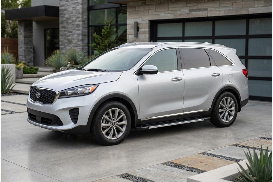 Kia Sorento III UM 2014-2020 Estribos Laterales RedLine V1 (2 uds., Aluminio) Image