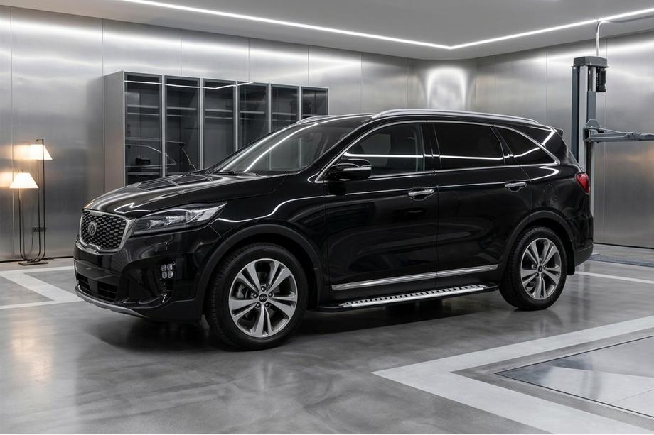 Kia Sorento III UM 2014-2020 Estribos Laterales Line (2 uds., Aluminio) Image