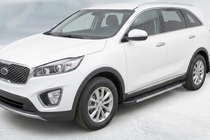 Kia Sorento III UM 2014-2020 Estribos Laterales Duru (2 uds., Aluminio) foto 1
