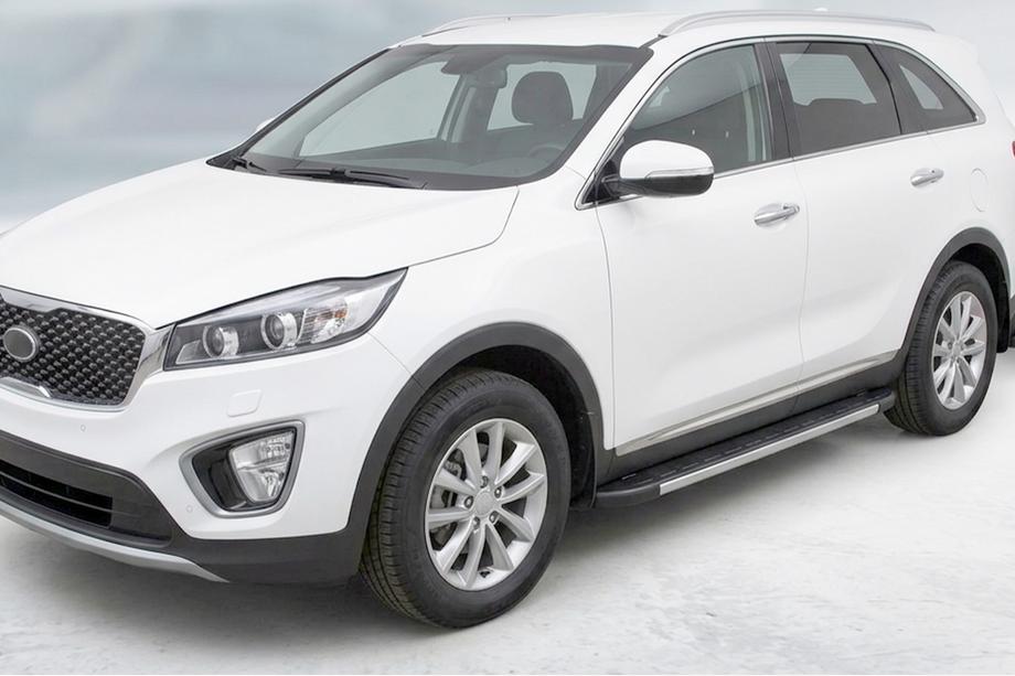 Kia Sorento III UM 2014-2020 Estribos Laterales Duru (2 uds., Aluminio) Image