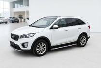 Kia Sorento III UM 2014-2020 Estribos Laterales Maydos V1 (2 uds., Aluminio y Acero Inoxidable) foto 1