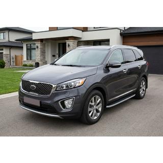 Estribos Laterales Tayga Grey (2 uds., Aluminio) Kia Sorento III UM 2014-2020 foto 1