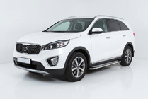 Kia Sorento III UM 2014-2020 Estribos Laterales Maydos V2 (2 uds., Aluminio y Acero Inoxidable) foto 1