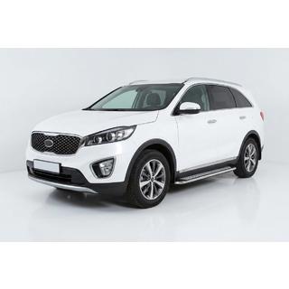 Estribos Laterales Maydos V2 (2 uds., Aluminio y Acero Inoxidable) Kia Sorento III UM 2014-2020 foto 1