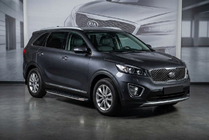 Kia Sorento III UM 2014-2020 Estribos Laterales BlackLine (2 uds., Aluminio) foto 1