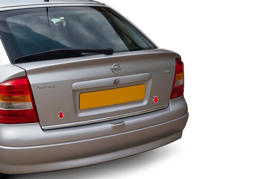 Opel Astra G classic 1998-2012 Moldura maletero acero inoxidable Carmos - Acero Inoxidable Turco Image