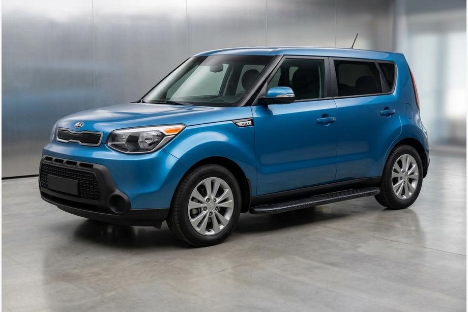 Kia Soul II 2013-2018 Estribos Laterales Bosphorus Black (2 uds., Aluminio) Image