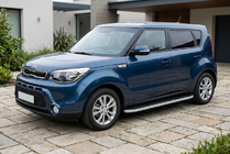 Kia Soul II 2013-2018 Estribos Laterales Tayga Grey (2 uds., Aluminio) foto 1