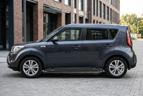 Kia Soul II 2013-2018 Estribos Laterales RedLine Black (2 uds., Aluminio) foto 1