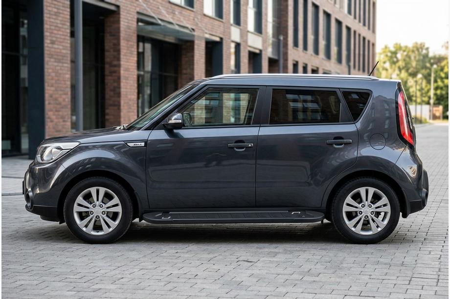 Kia Soul II 2013-2018 Estribos Laterales RedLine Black (2 uds., Aluminio) Image
