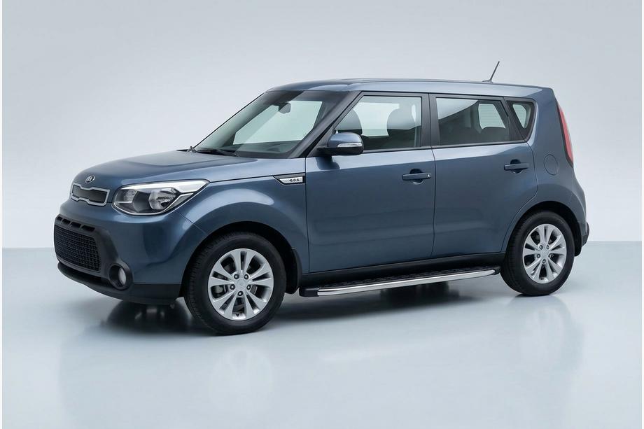 Kia Soul II 2013-2018 Estribos Laterales BlackLine (2 uds, Aluminio) Image