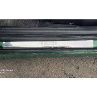 Protecciones de umbral Carmos (4 uds, acero inoxidable) Opel Vectra B 1995-2002 foto 3