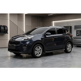 Estribos Laterales Allmond Black (2 uds., Aluminio) Kia Sportage 2015-2021 foto 1