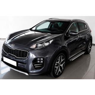 Estribos laterales Allmond Grey (2 uds., aluminio) Kia Sportage 2015-2021 foto 1