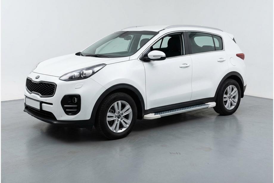 Kia Sportage 2015-2021 Estribos Laterales Allmond White (2 uds., Aluminio) Image