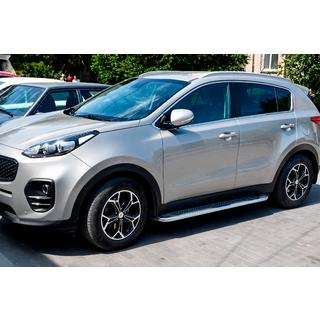 Estribos Laterales Maydos V2 (2 uds., Aluminio y Acero Inoxidable) Kia Sportage 2015-2021 foto 3