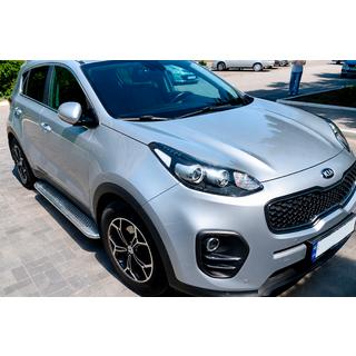 Estribos Laterales Maydos V2 (2 uds., Aluminio y Acero Inoxidable) Kia Sportage 2015-2021 foto 2