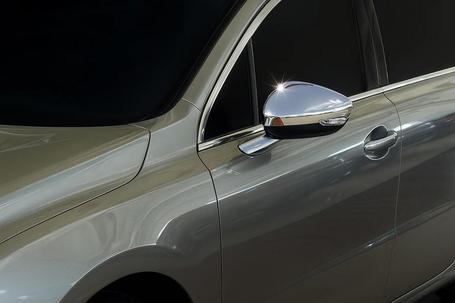 Peugeot 508 2010-2018 Cubiertas de Espejos (2 uds, Acero Inoxidable) Foto 3