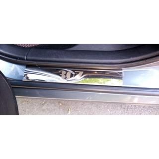 Protecciones de umbral Carmos V1 (4 uds, acero inoxidable) Peugeot 307 2001-2008 foto 4