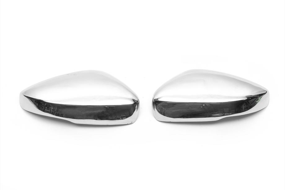 Volkswagen Polo 2010-2017 Cubiertas de Espejos HB (2 uds, Acero Inoxidable) Foto 2
