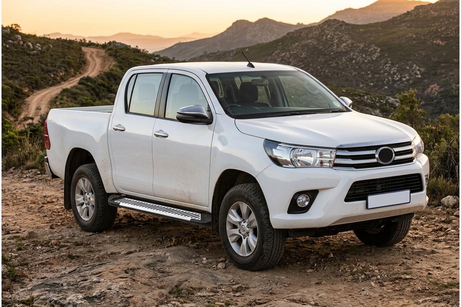 Toyota Hilux 2015- Estribos Laterales Line (2 uds., Aluminio) Image