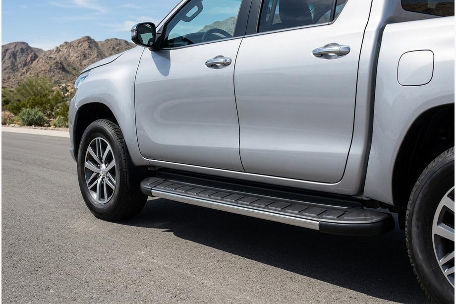 Toyota Hilux 2015- Estribos Laterales Duru (2 uds., Aluminio) Image