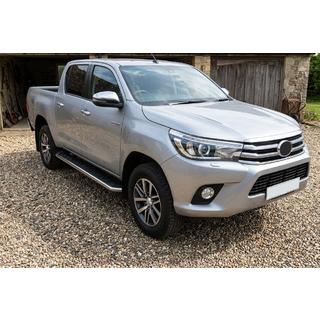 Estribos Laterales Maydos V1 (2 uds., Aluminio y Acero Inoxidable) Toyota Hilux 2015- foto 1