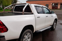 Toyota Hilux 2015- Estribos laterales Allmond Grey (2 uds., aluminio) foto 6